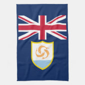 Patriotic Anguilla Flag Geschirrtuch (Vertikal)
