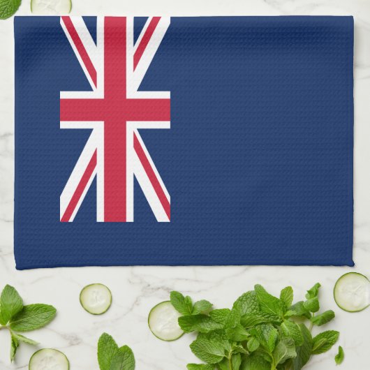 Patriotic Anguilla Flag Geschirrtuch (Gefaltet)