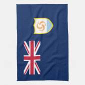 Patriotic Anguilla Flag Geschirrtuch (Vertikal)