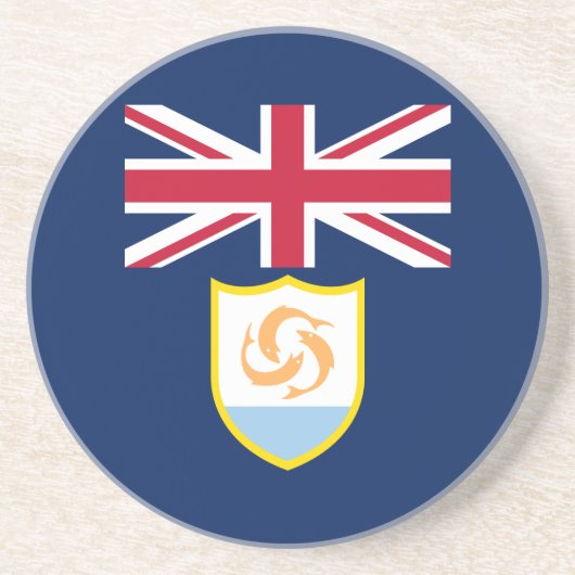 Patriotic Anguilla Flag Getränkeuntersetzer (Vorne)