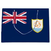 Patriotic Anguilla Flag Große Geschenktüte (Vorderseite)