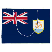 Patriotic Anguilla Flag Große Geschenktüte (Rückseite)