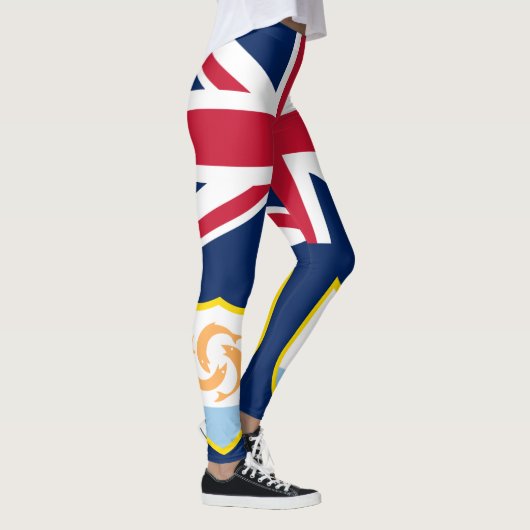 Patriotic Anguilla Flag Leggings (Rechts)