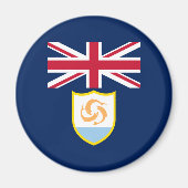 Patriotic Anguilla Flag Magnet (Vorne)
