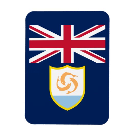 Patriotic Anguilla Flag Magnet (Vertikal)