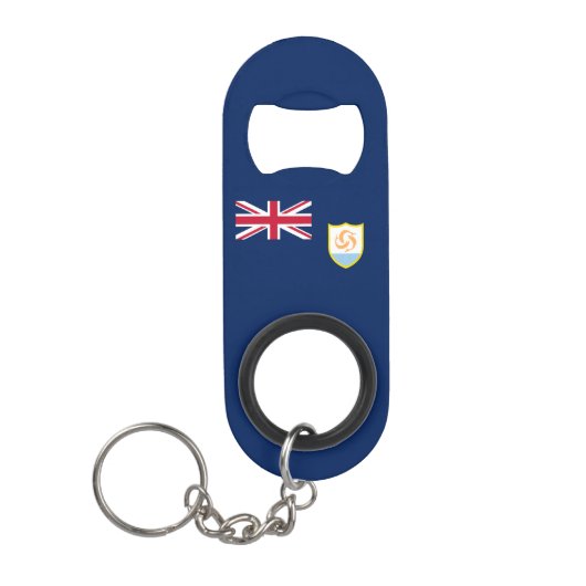 Patriotic Anguilla Flag Mini Flaschenöffner (Vorderseite)