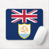 Patriotic Anguilla Flag Mouse Pad Mousepad (Mit Mouse)