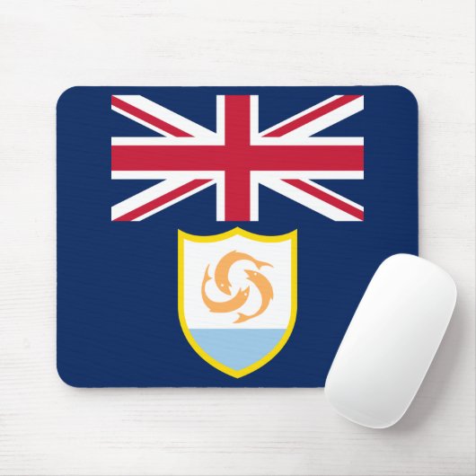 Patriotic Anguilla Flag Mouse Pad Mousepad (Mit Mouse)