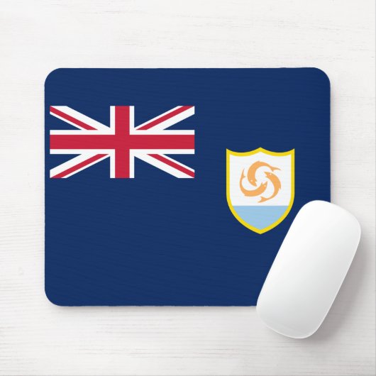 Patriotic Anguilla Flag Mousepad (Mit Mouse)