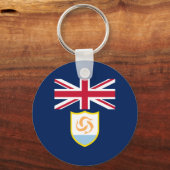 Patriotic Anguilla Flag Schlüsselanhänger (Vorderseite)