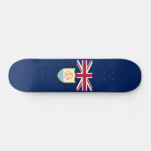 Patriotic Anguilla Flag Skateboard (Horizontal)