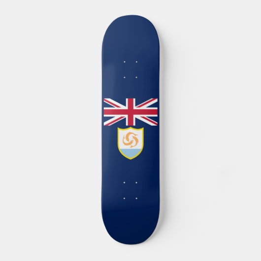 Patriotic Anguilla Flag Skateboard (Vorderseite)