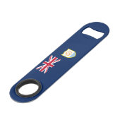 Patriotic Anguilla Flag Speed Flaschenöffner (Vorderseite Schrägansicht)