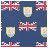Patriotic Anguilla Flag Stoff (Nahaufnahme)