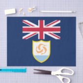 Patriotic Anguilla Flag Tissue Paper Seidenpapier (Handwerk)