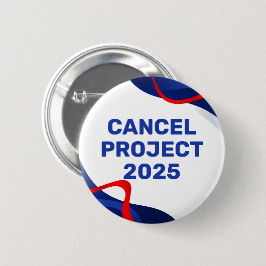 Patriotic Anti Project 2025 Button Political (Vorne & Hinten)