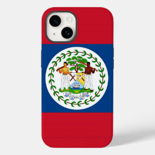 Patriotic Apple 14 Case-Mate, Flagge Belize Case-Mate iPhone 14 Hülle