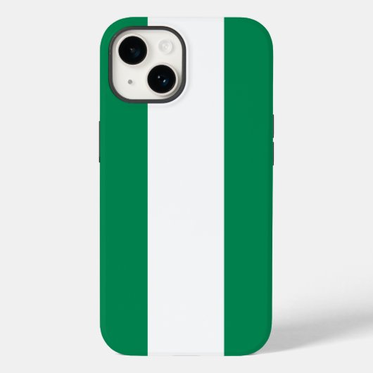 Patriotic Apple 14 Case-Mate, Flagge Nigerias Case-Mate iPhone Hülle (Rückseite)