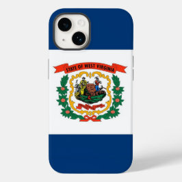 Patriotic Apple 14 Case-Mate, Flagge West Virginia Case-Mate iPhone 14 Hülle