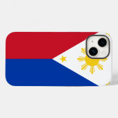 Patriotic Apple 14 Case-Mate, philippinische Flagg Case-Mate iPhone Hülle (Rückseite (Horizontal))