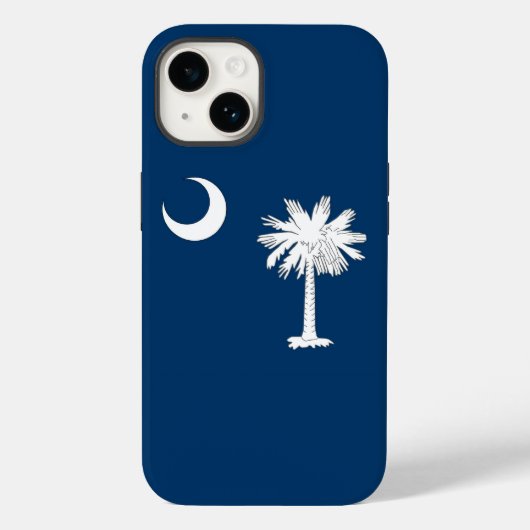 Patriotic Apple 14 Case-Mate, South Carolina-Flagg Case-Mate iPhone Hülle (Rückseite)