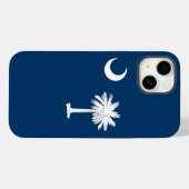 Patriotic Apple 14 Case-Mate, South Carolina-Flagg Case-Mate iPhone Hülle (Rückseite (Horizontal))