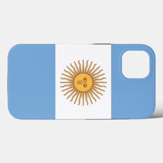 Patriotic Apple Case Mate, Argentinienflagge (Rückseite (Horizontal))