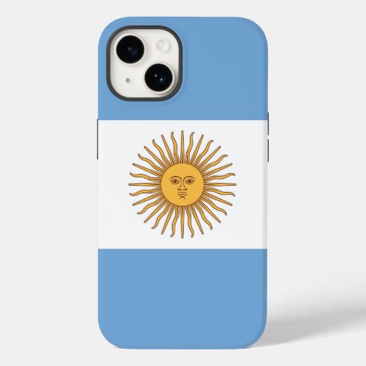 Patriotic Apple Case-Mate, Argentiniens Flaggen Ca Case-Mate iPhone Hülle (Rückseite)