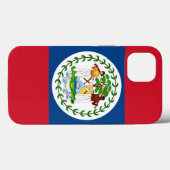 Patriotic Apple Case Mate, Belize-Flagge (Rückseite (Horizontal))