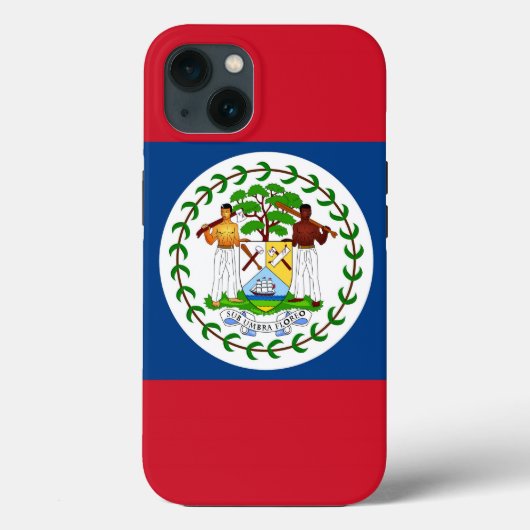 Patriotic Apple Case Mate, Belize-Flagge (Rückseite)