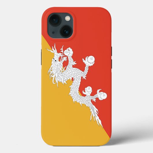 Patriotic Apple Case Mate, Bhutan Flag (Rückseite)