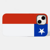 Patriotic Apple Case-Mate, Chile-Flag Case-Mate iP iPhone Hülle (Rückseite (Horizontal))