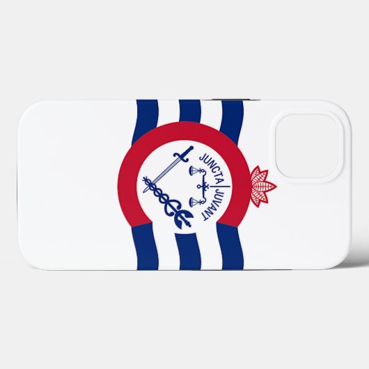 Patriotic Apple Case Mate, Cincinnati-Flagge (Rückseite (Horizontal))