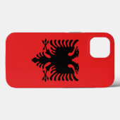 Patriotic Apple Case Mate, Flagge Albaniens (Rückseite (Horizontal))