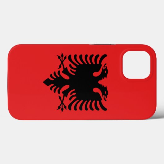 Patriotic Apple Case Mate, Flagge Albaniens (Rückseite (Horizontal))