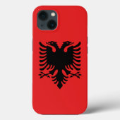 Patriotic Apple Case Mate, Flagge Albaniens (Rückseite)