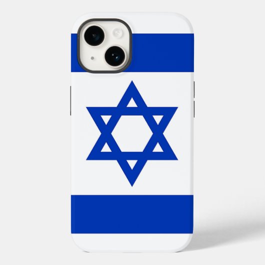 Patriotic Apple Case-Mate, israelische Flagge Case (Rückseite)