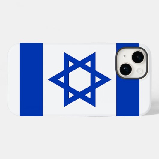 Patriotic Apple Case-Mate, israelische Flagge Case (Rückseite (Horizontal))