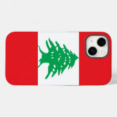 Patriotic Apple Case-Mate, Libanon-Fahndungsmitgli Case-Mate iPhone Hülle (Rückseite (Horizontal))