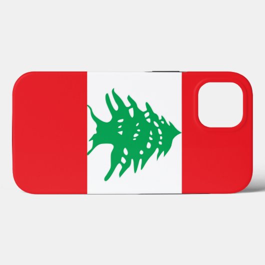 Patriotic Apple Case Mate, Libanon-Flagge (Rückseite (Horizontal))