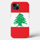 Patriotic Apple Case Mate, Libanon-Flagge (Rückseite)