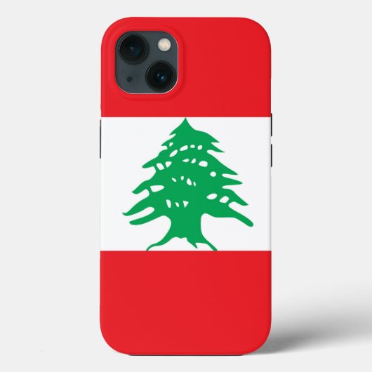 Patriotic Apple Case Mate, Libanon-Flagge (Rückseite)
