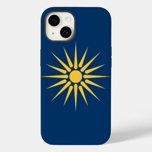 Patriotic Apple Case-Mate, Macedonia Flag Case-Mate iPhone Hülle (Rückseite)