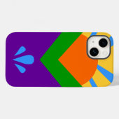 Patriotic Apple Case Mate, Manitou Springs Flag (Rückseite (Horizontal))