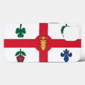 Patriotic Apple Case-Mate, Montreal flag Case-Mate iPhone Hülle (Rückseite (Horizontal))