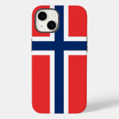 Patriotic Apple Case-Mate, norwegische Flagge Case (Rückseite)