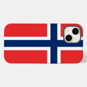 Patriotic Apple Case-Mate, norwegische Flagge Case (Rückseite (Horizontal))