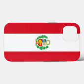 Patriotic Apple Case Mate, Peru-Flag (Rückseite (Horizontal))