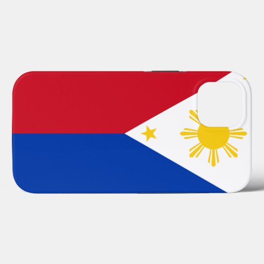 Patriotic Apple Case Mate, philippinische Flagge (Rückseite (Horizontal))
