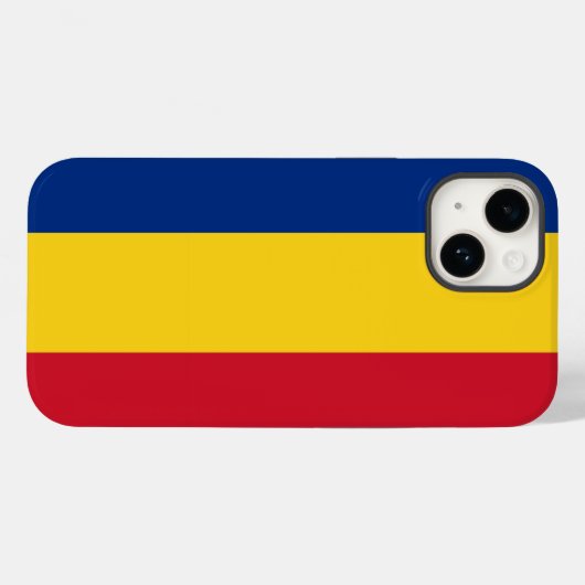 Patriotic Apple Case-Mate, Rumänischer Flaggenpart Case-Mate iPhone Hülle (Rückseite (Horizontal))